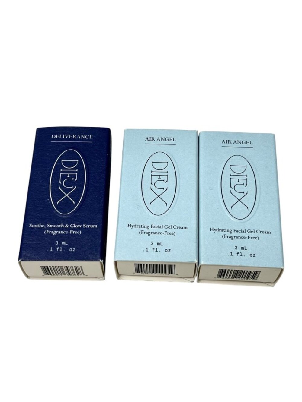 NWT Dieux Air Angel Peptide Plumping Gel Cream & Deliverance 3-in-1 Repair Serum
